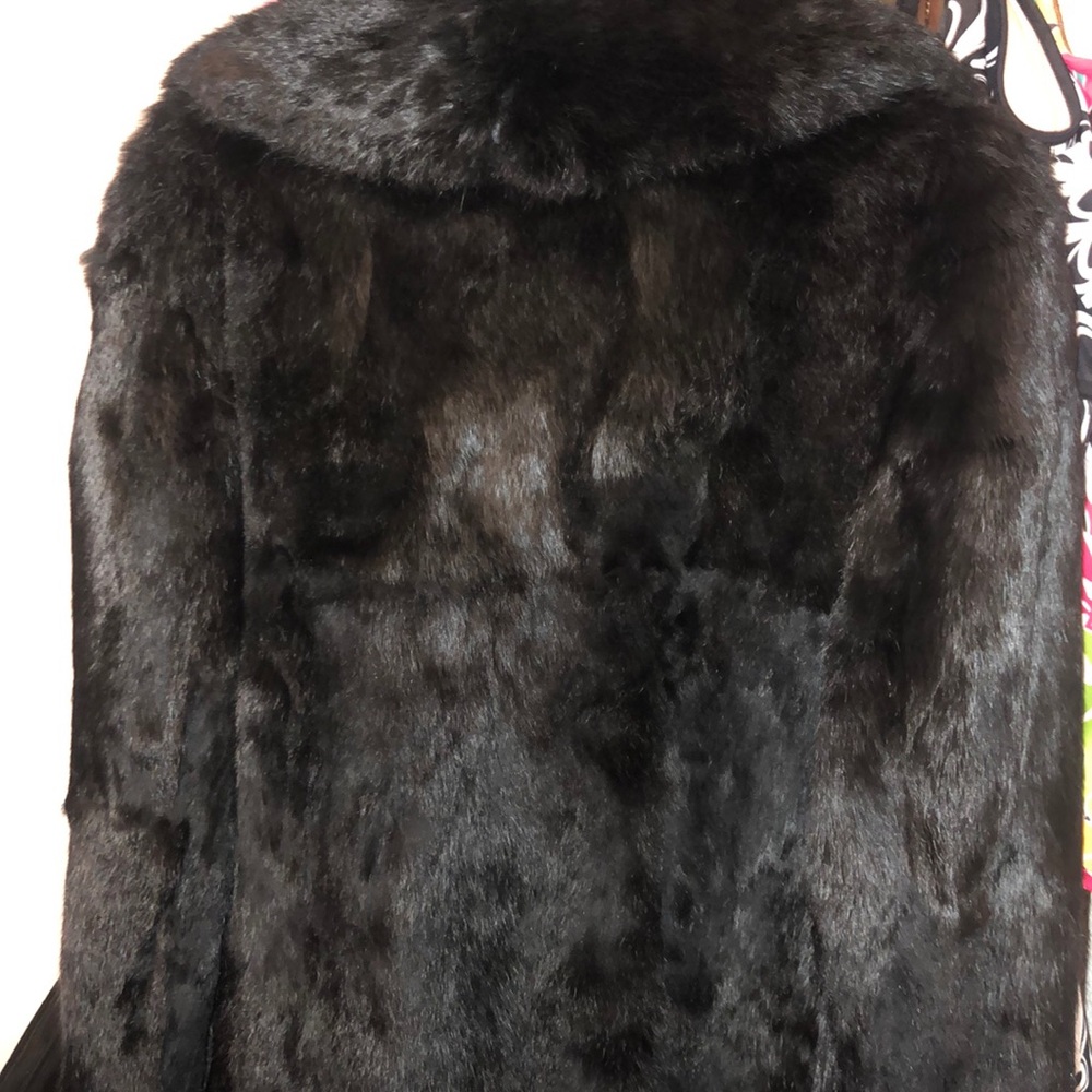 Real rabbit fur full length Coat - Picture 5 of 10